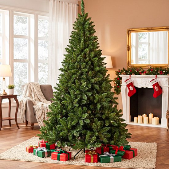 AG Luxe kerstboom met verlichting 210 cm — kunstkerstboom van AG Luxe